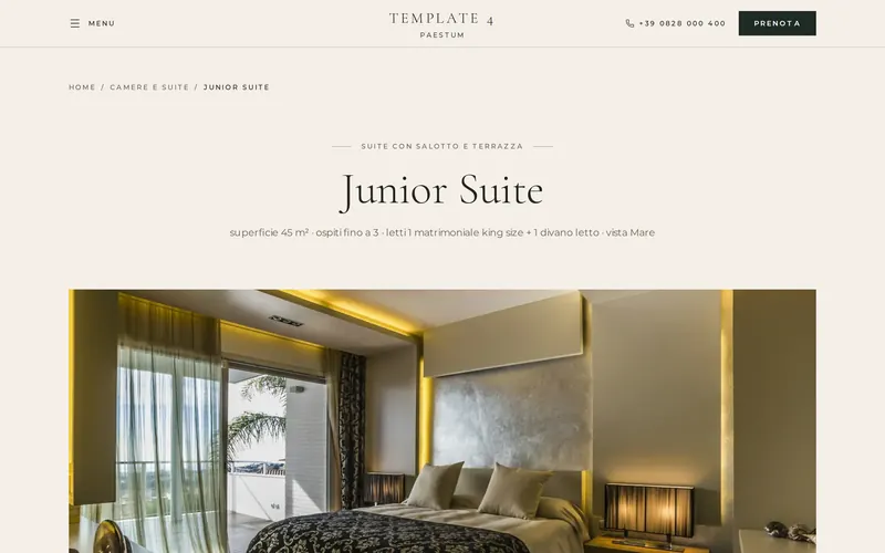 Grand Hotel: La pagina di una camera