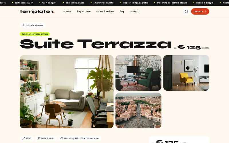 Città: La pagina di una camera